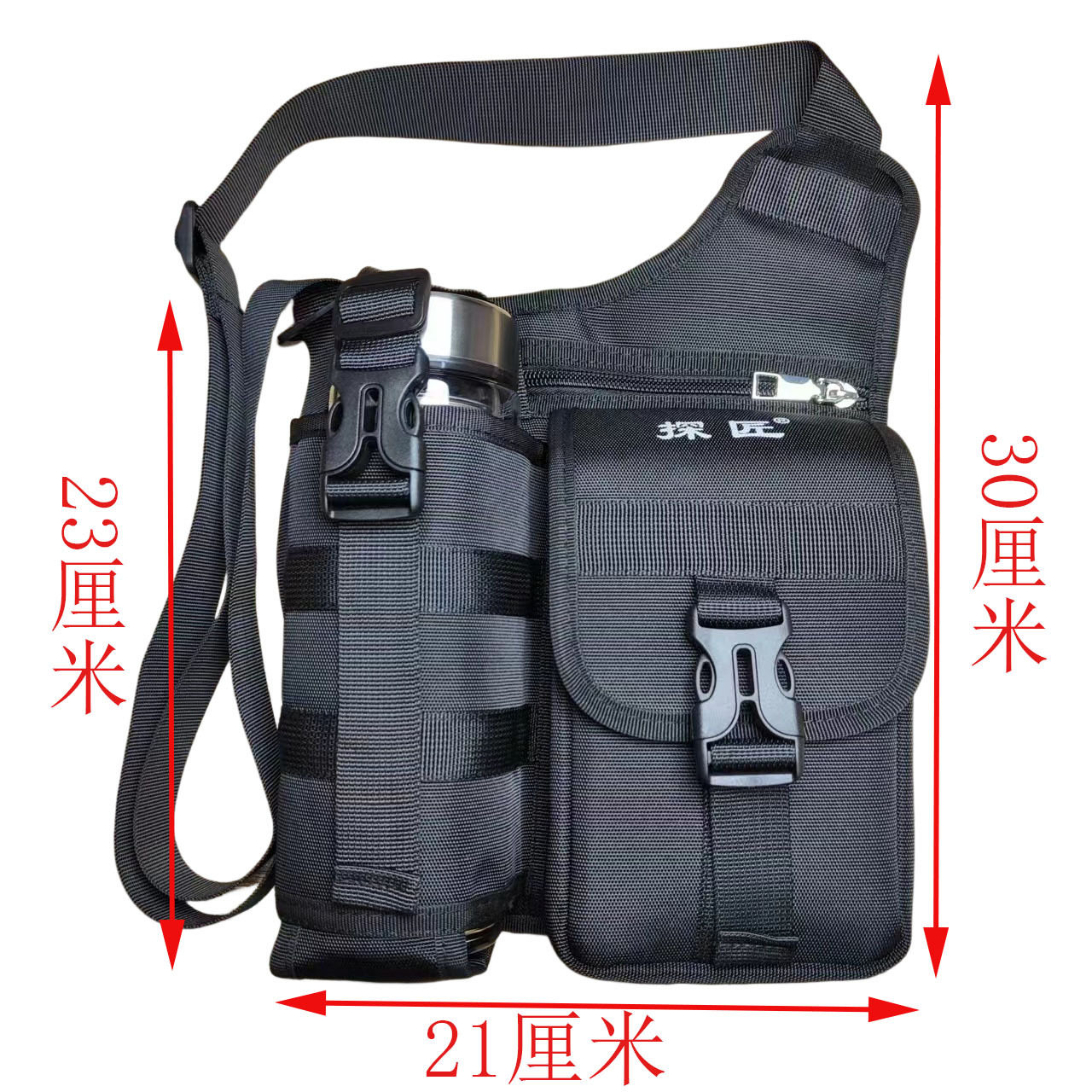 새로운 캐주얼 숄더백 싱글 숄더 크로스 바디 휴대폰 가방 걷기 및 여행용 소형 물컵 가방 옥스퍼드 천 소형 숄더백