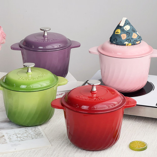 博朗菲不粘珐琅锅炖炒锅多功能锅