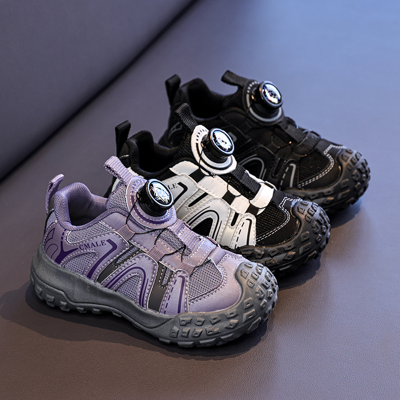 儿童旋钮扣户外登山徒步鞋运动鞋