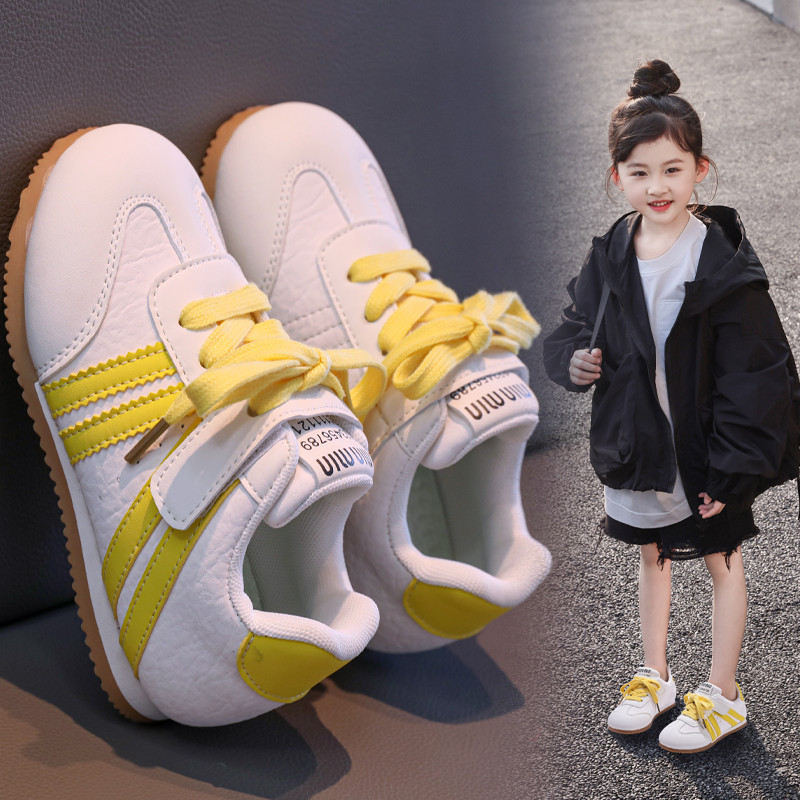 女童鞋子低帮板鞋2025秋季新款儿童运动鞋男童休闲鞋中大童小白鞋