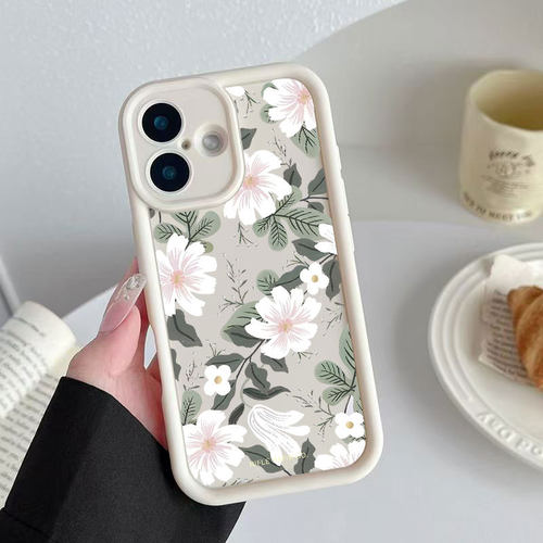 气质兰花适用iphone17防摔手机壳苹果16promax跨境15pro13少女14