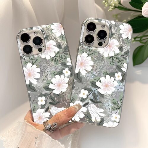 气质兰花iphone16手机壳适用苹果17promax少女14pro15欧美13潮流