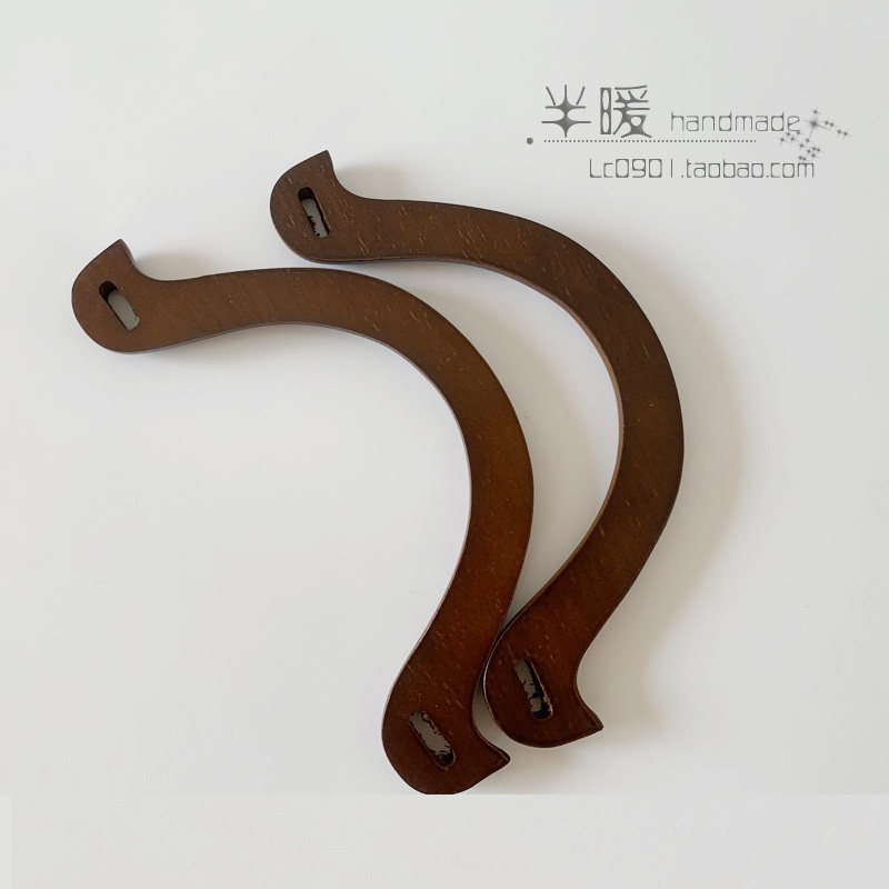 DIY SOLID WOOD SEVERAL TYPE HANDLES HANDMADE PATCHWORK BAGS WRIST HANDLES ROPES BRAIDED BAG MATERIALS WOMENS LUGGAGE ACCESSORIES CARRY RINGS