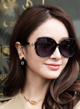 2026新款偏光太阳镜女士高级感大框优雅复古四叶草墨镜街拍眼镜潮