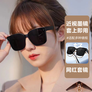 套镜近视专用偏光太阳眼镜男防强光防紫外线司机开车钓鱼墨镜女