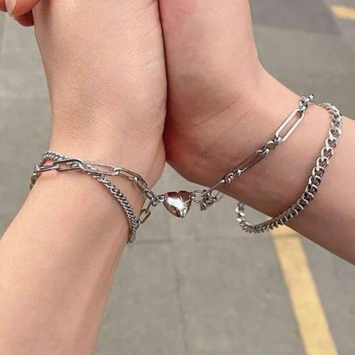 Valentine's Day magnet love attraction Bracelet couple手