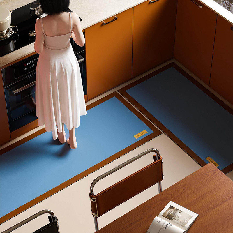 摩卡时光厨房地垫家用中古风2025新款防滑防油免洗耐脏硅藻泥脚垫,居家布艺,厨房地垫,淘宝优惠券,粉丝福利购,淘宝优惠卷