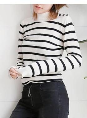 芦苇种子ReedSeed｜羊毛法式海军条纹毛衣 RS01017