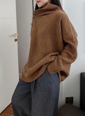限时特价 | 宽松半高领堆领套头毛衣 RS01022