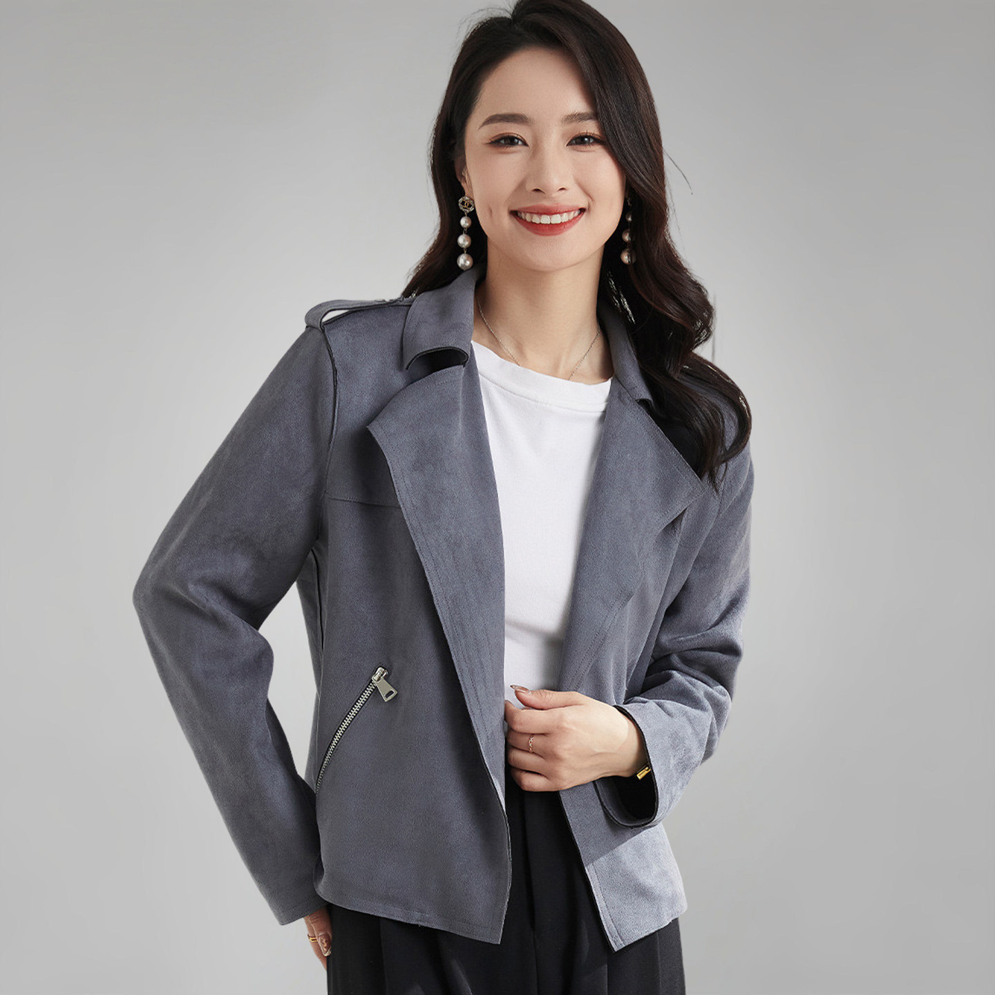 短款风衣外套女春装2026新款设计感休闲小个子宽松时尚工装风上衣