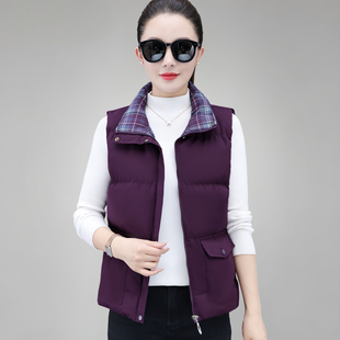 加绒棉马甲女款2025冬季新款妈妈洋气外穿背心女加厚坎肩保暖外套