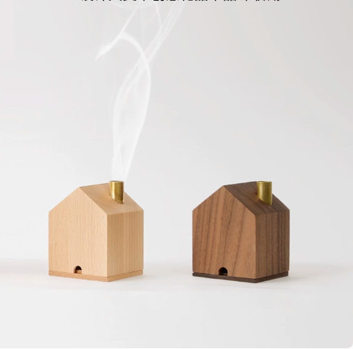 小房子形状燃香炉黑胡桃木质日式小木屋扩香器创意礼品香薰点香炉,餐饮具,茶道/香炉,淘宝优惠券,粉丝福利购,淘宝优惠卷
