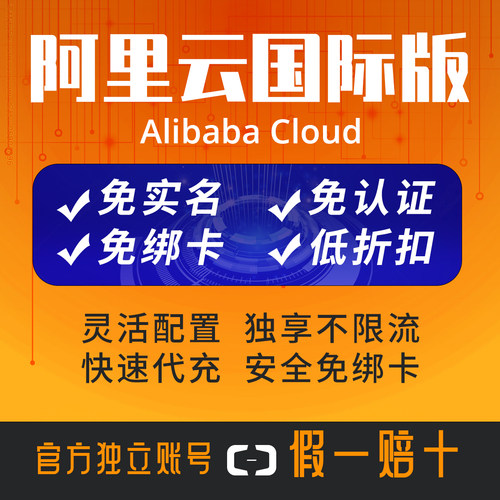 阿里云国际版独立账户数据库代充续费 轻量应用服务器ECS