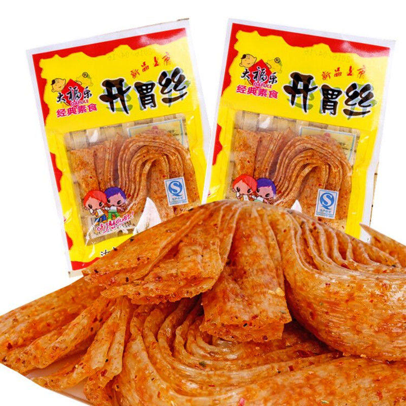 大福乐 开胃丝辣条辣片经典素食香辣卷8090后怀旧零食小吃辣条卷