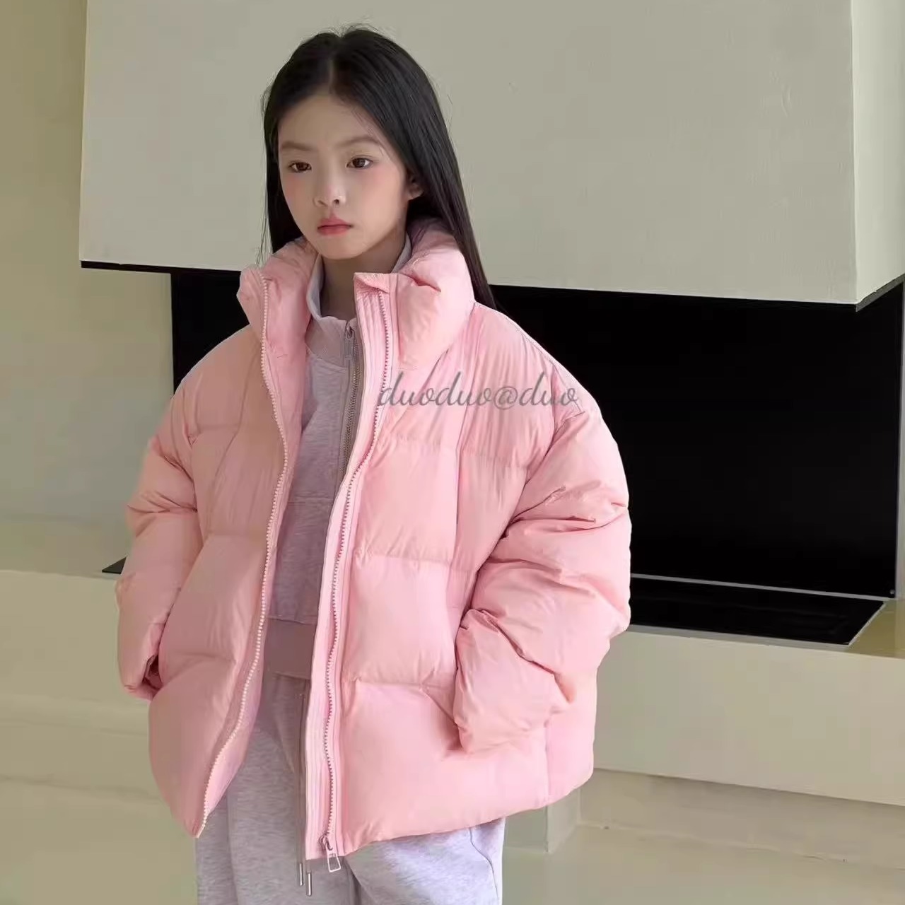 2024冬款男女童立领羽绒服