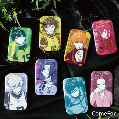 蓝色禁区漫画虹色徽章表情贴纸包