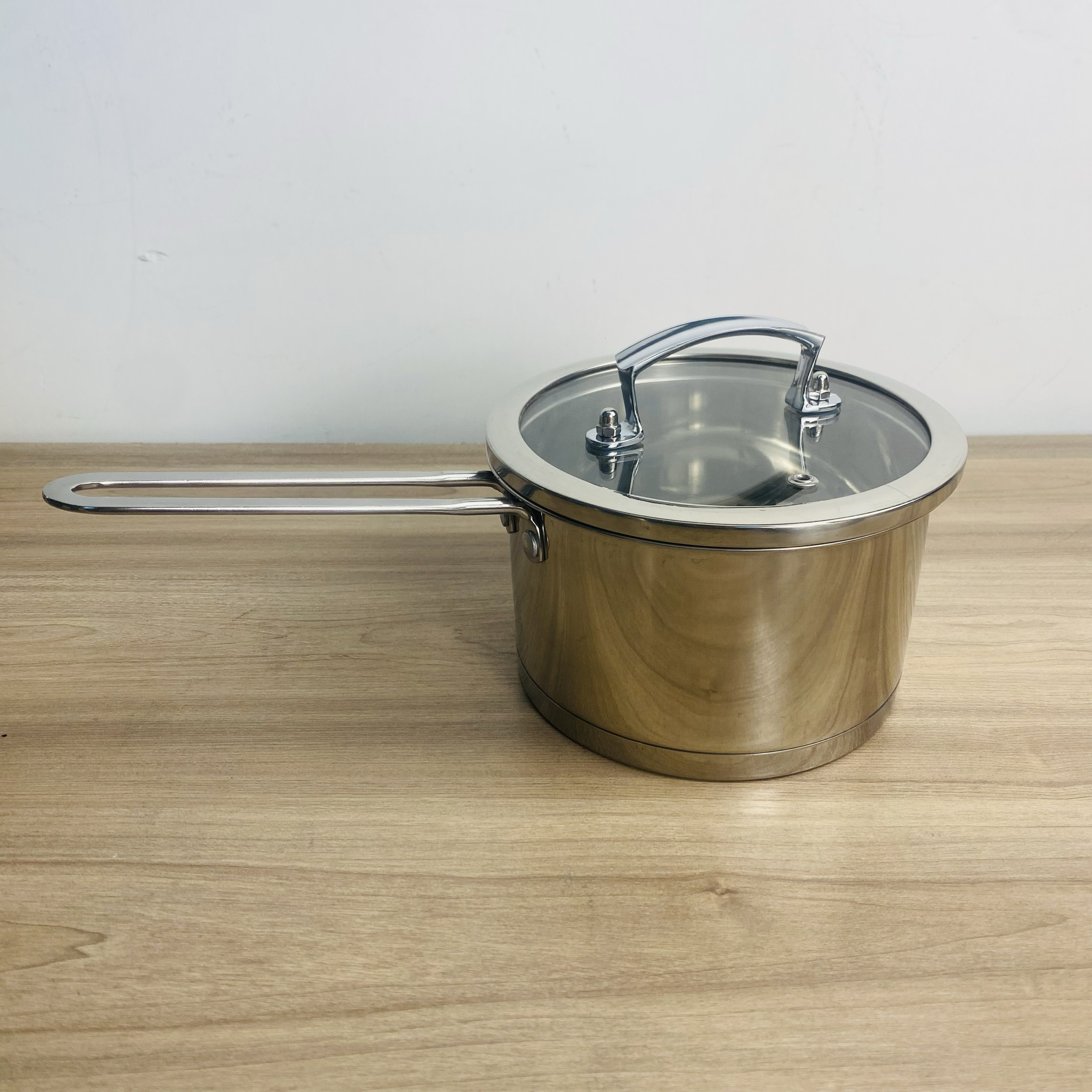 尾货瑕疵304不锈钢小汤锅婴儿辅食小奶锅煮面热牛奶锅加厚16/18cm