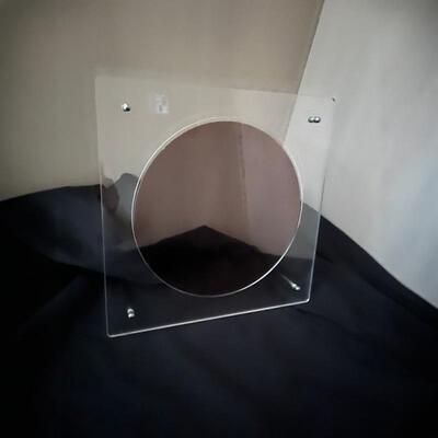 wafer硅片晶圆展示架晶片芯片唱片CD光碟摆台亚克力透明底座展台