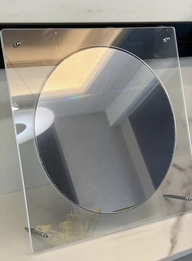 亚克力电子芯片硅晶圆光碟唱片方形展示台wafer透明陈列架展示框