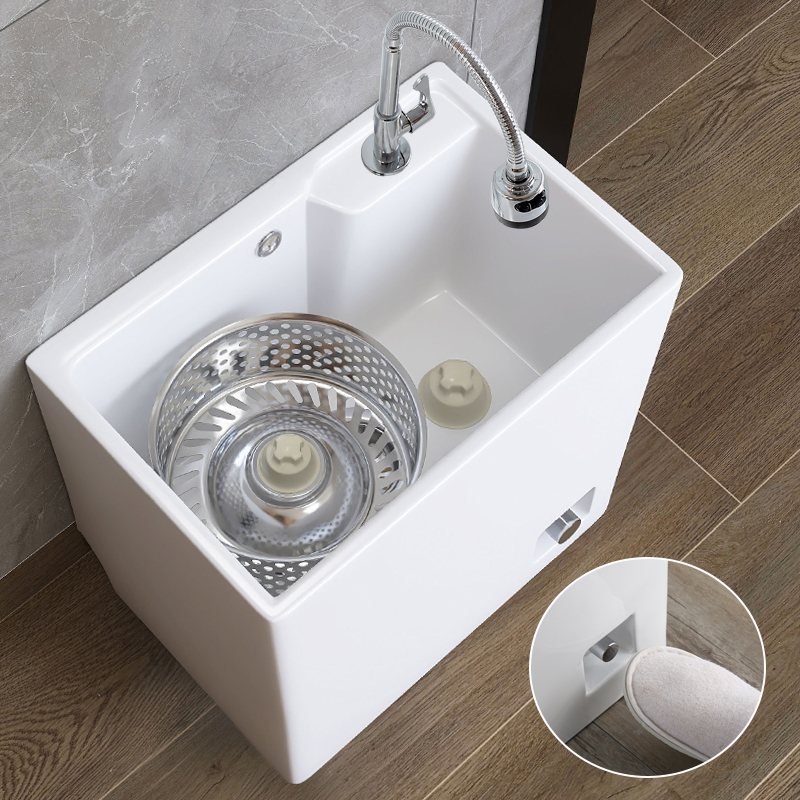 阳台拖布池大号双驱动洗陶瓷