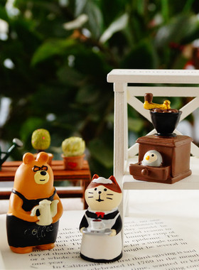 猫部杂货咖啡研磨机怀旧场景道具