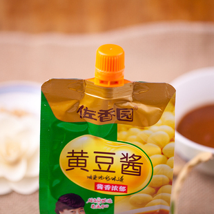 450g佐香园生酱 东北特产 农家大酱 黄豆酱 调味酱 整箱5袋包邮