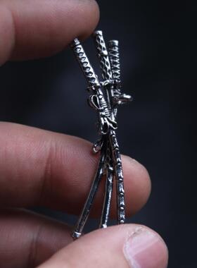 项链索隆吊坠鬼彻动漫三刀剑流挂件配饰海贼王合金三刀流