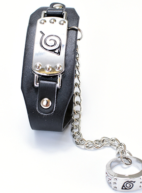 动漫周边标志叛忍风护额磁扣手环