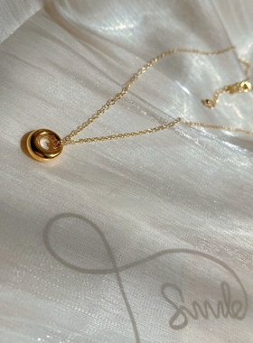精致小圈圈金属感时尚饰品高级简约百搭款项链