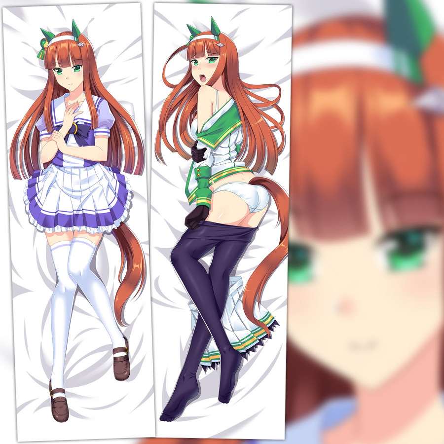 赛马娘无声铃鹿动漫等身抱枕二次元卡通双面枕套枕芯可定制礼物