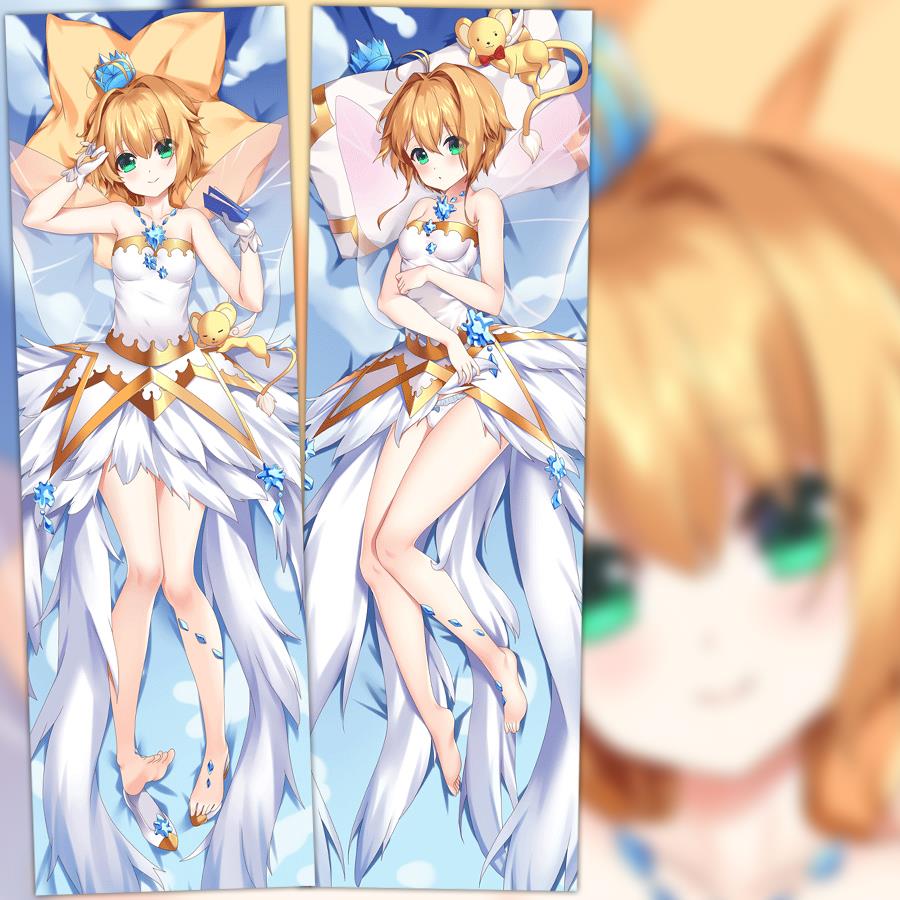 魔卡少女樱动漫周边木之本樱小樱等身抱枕套二次元靠枕睡枕半身枕