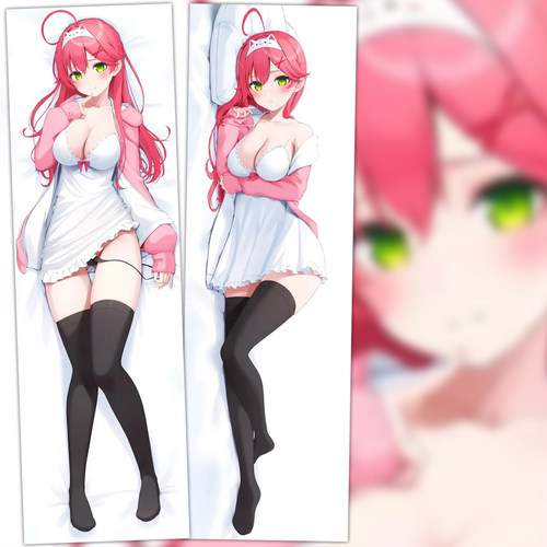 Vtuber 樱巫女动漫游戏周边二次元同人定制长款靠枕等身抱枕套