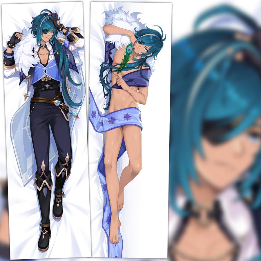 原神游戏周边原创凯亚双面等身高清抱枕套靠枕套半身枕腐女礼物