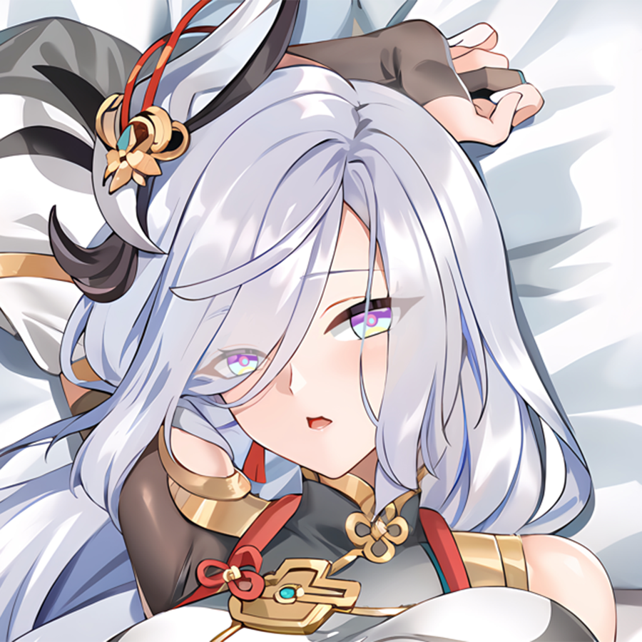 原神动漫周边申鹤Shen He等身抱枕套二次元宅男全身礼物长条靠枕