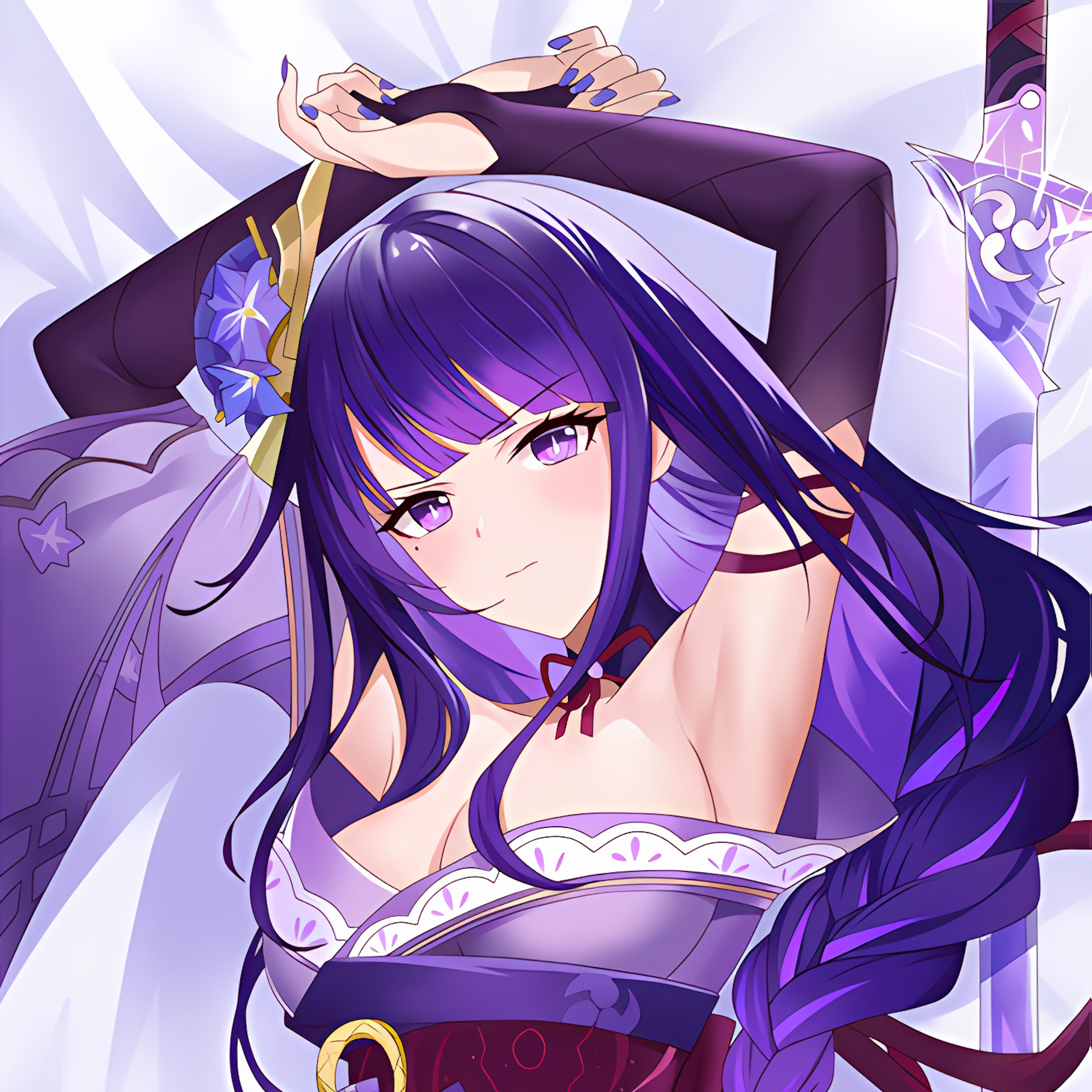 原神雷神巴尔雷电将军动漫等身抱枕游戏二次元抱枕枕套来图定制