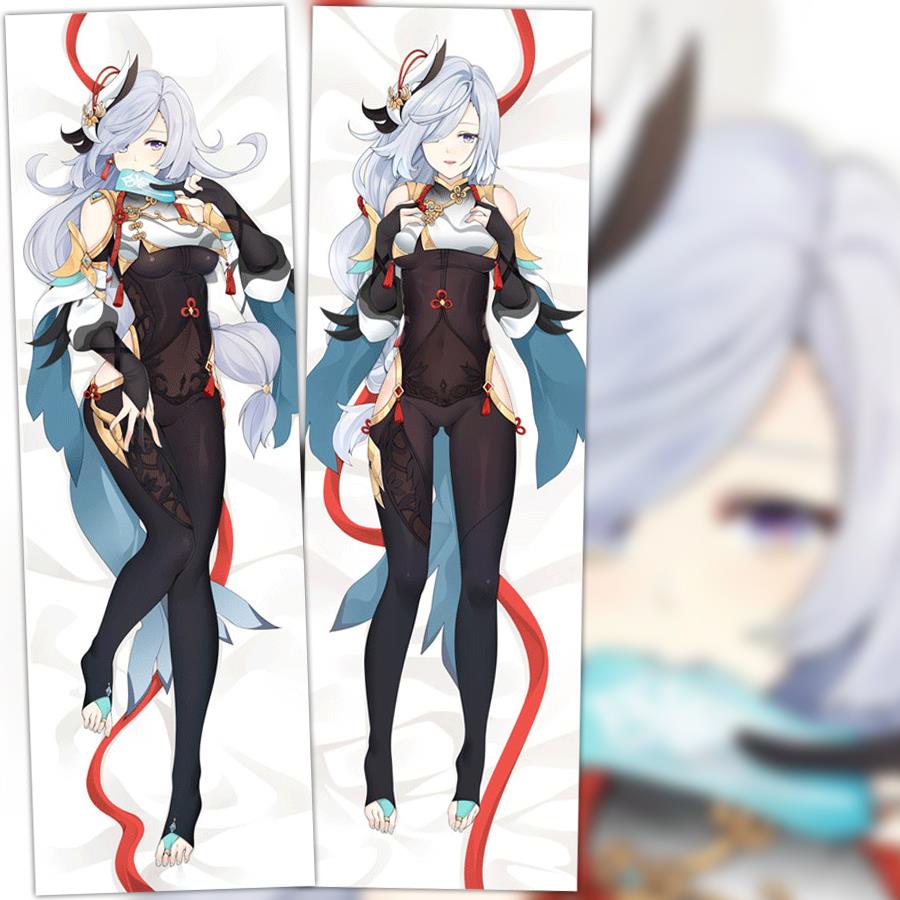 原神申鹤动漫周边二次元宅男等身抱枕睡觉长靠垫睡枕 2WT枕套