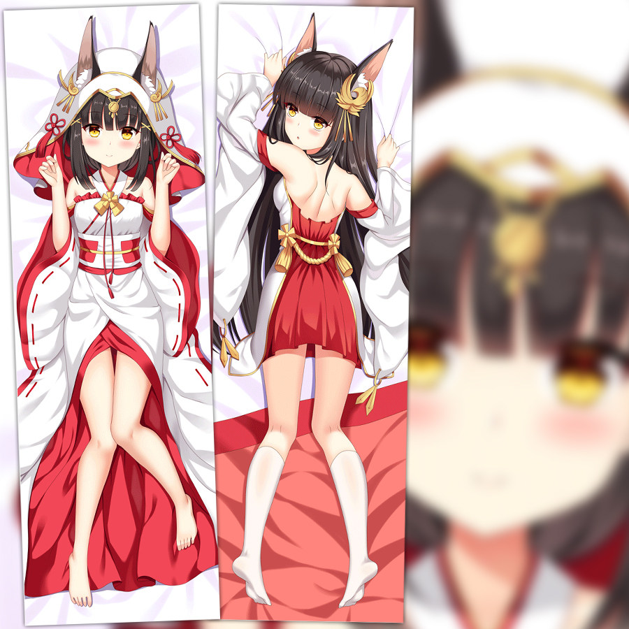 原创 碧蓝航线 舰b 长门 双层 动漫等身抱枕 靠枕方枕 2wt抱枕套