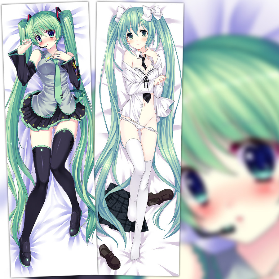 初音等身抱枕二次元动漫礼物周边长靠枕方枕舒适宿舍睡枕来图定制