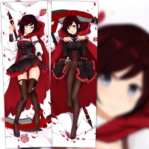 RWBY Ruby Rose露比二次元宅男动漫周边双面等身抱枕长靠枕礼物