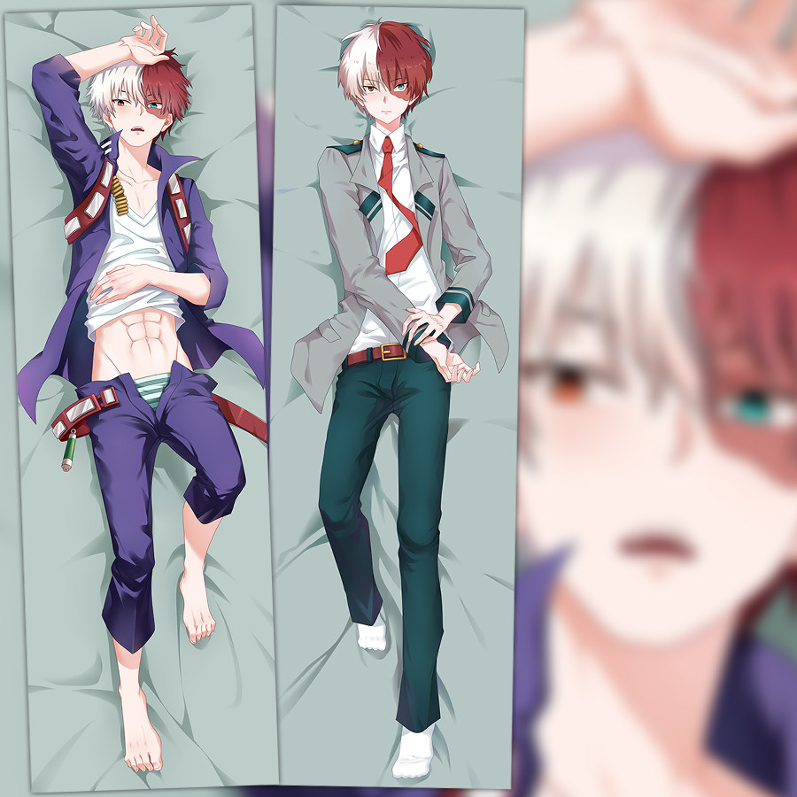 动漫 我的学院轰焦冻等身抱枕周边二次元靠枕腐女全身长睡枕 枕套