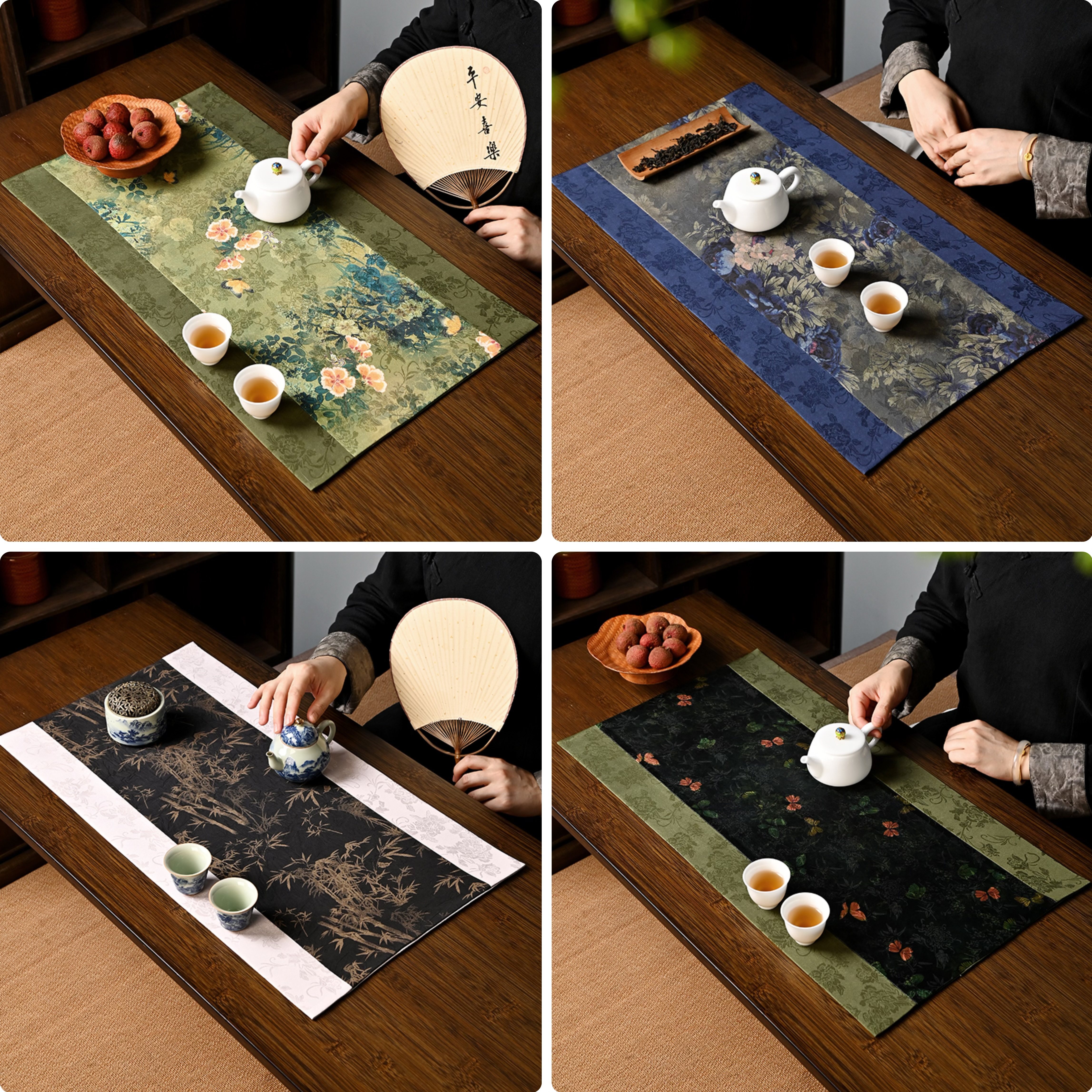 新中式茶席双面加厚防水垫子新款干泡桌布宋代美学隔热茶垫,居家布艺,茶席,淘宝优惠券,粉丝福利购,淘宝优惠卷