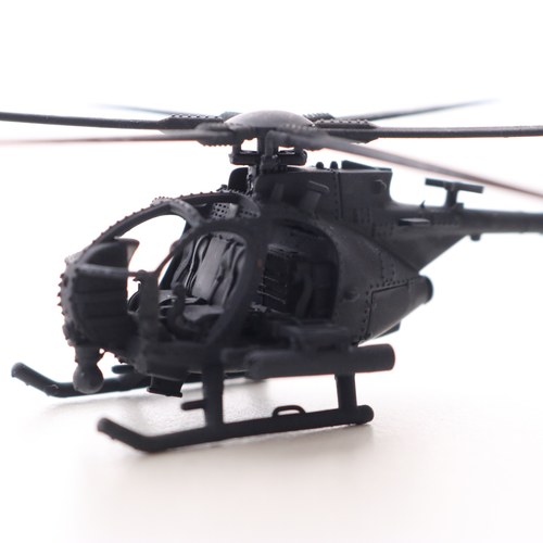 小鸟直升机模型军事模型摆件收藏，3D打印上色成品1/144，AH-6J