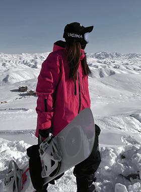 雪否 单板双板加绒防水防风耐磨滑雪外套oversize单板3L滑雪服