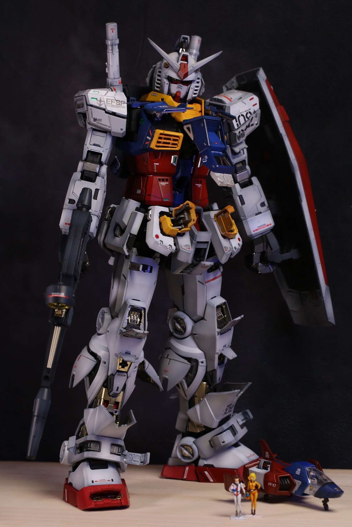 pgu 万代高达拼装模型代工成品 rx-78
