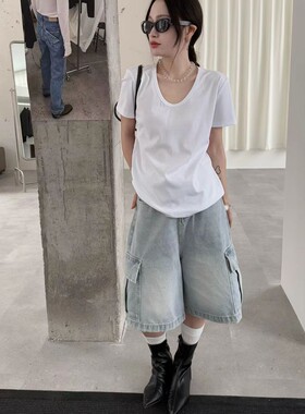 短袖韩版U领棉女物美价廉
