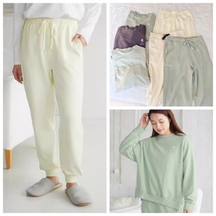 包邮 出口日单tutu春秋温控调节女休闲卫衣卫裤 柔软舒适可外穿