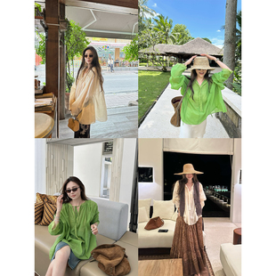 NanaByNana【法式浪漫】慵懒重工花边蕾丝衬衫女春氛围感系带上衣