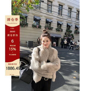 【清仓6折粉丝福利】奢贵意大利进口直毛托卡皮草外套女