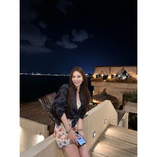 NanaByNana双版本 刺绣天丝苎麻衬衫女春夏薄款宽松廓形防晒衬衣