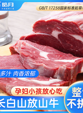 皓月儿童菲力牛排600g装谷饲牛肉原肉鲜嫩整切牛排官方旗舰店